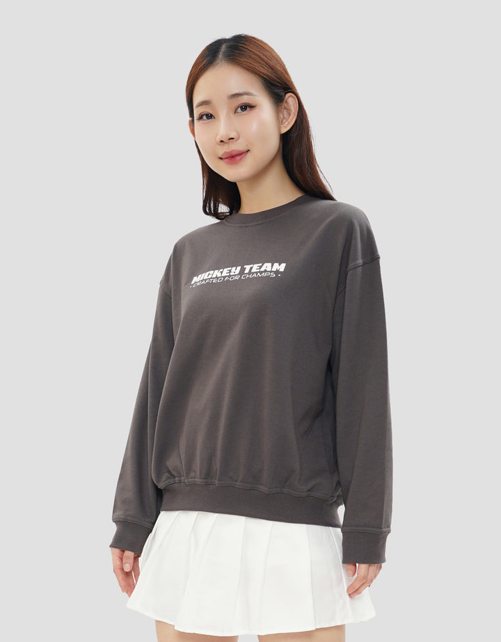 DISNEY PRINT WASH MICKEY MOUSE SWEATER WANITA