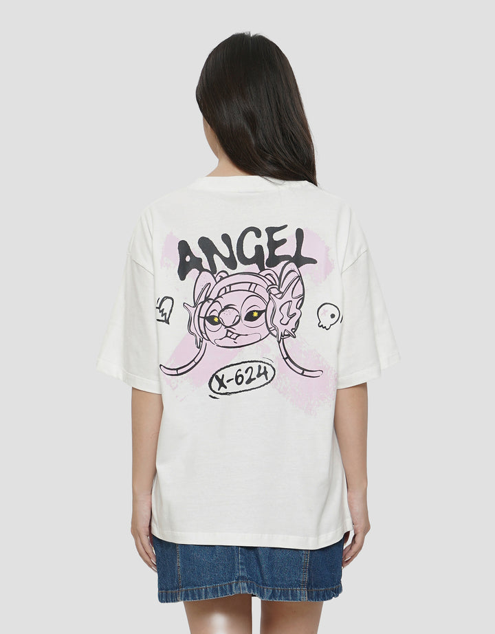 DISNEY STITCH ANGEL KAOS OVERSIZE WANITA