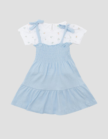 LITTLE M FLOWERS MIDI DRESS ANAK BAYI