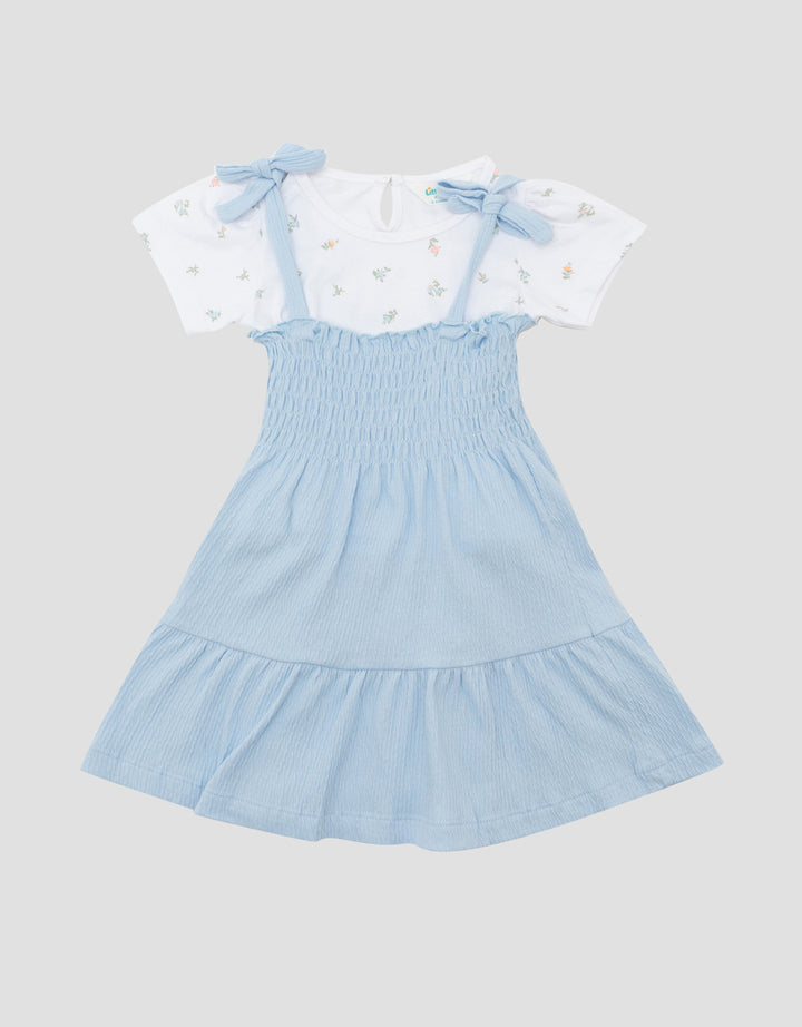LITTLE M FLOWERS MIDI DRESS ANAK BAYI