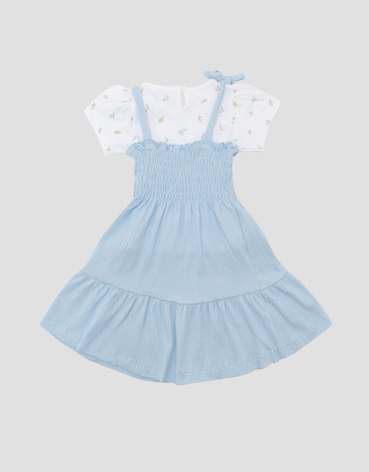 LITTLE M FLOWERS MIDI DRESS ANAK BAYI