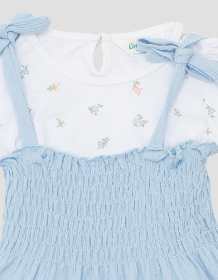 LITTLE M FLOWERS MIDI DRESS ANAK BAYI