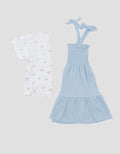 LITTLE M FLOWERS MIDI DRESS ANAK BAYI
