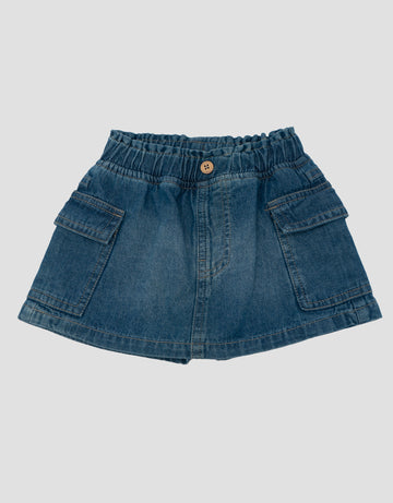 LITTLE M JEANS POCKET ROK BAYI