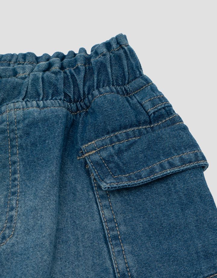 LITTLE M JEANS POCKET ROK BAYI