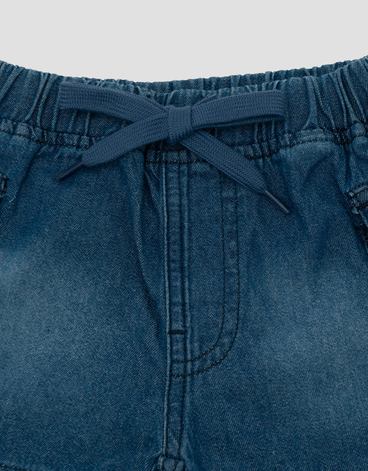 LITTLE M BASIC JEANS CELANA PENDEK BAYI
