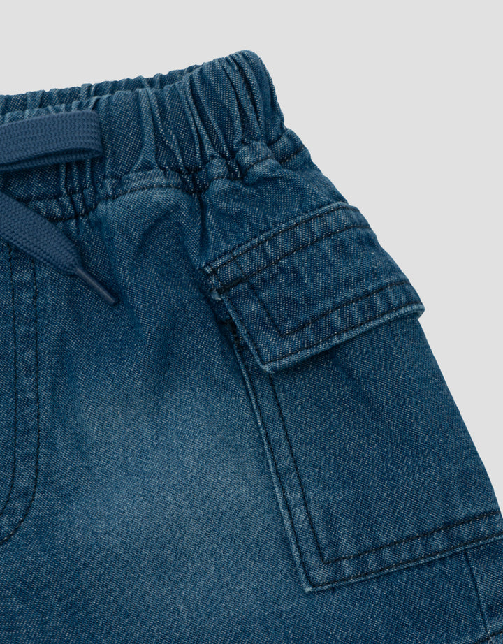 LITTLE M BASIC JEANS CELANA PENDEK BAYI