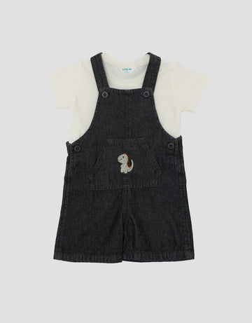 LITTLE M JEANS POCKET OVERALL JUMPSUIT BAYI