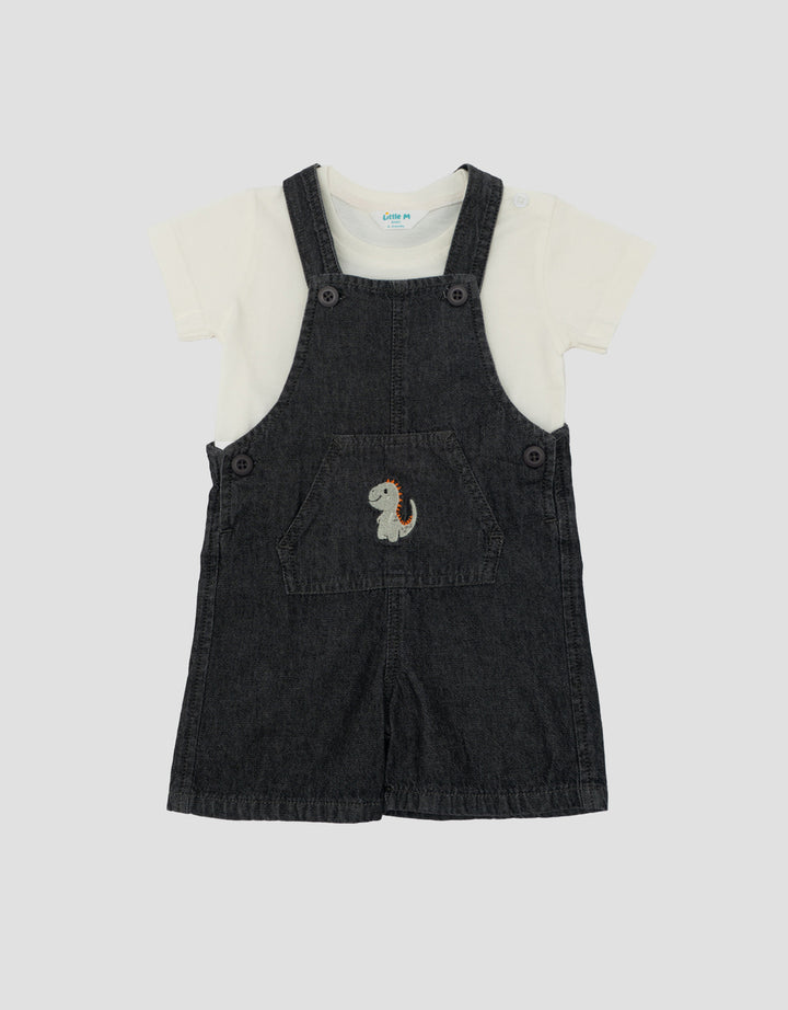 LITTLE M JEANS POCKET OVERALL JUMPSUIT BAYI