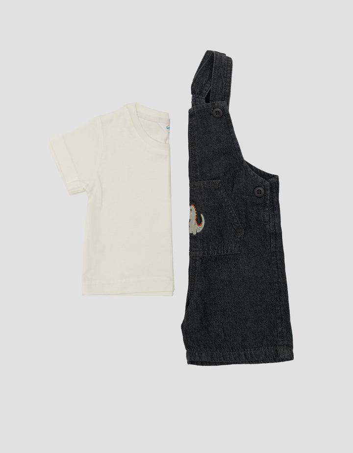 LITTLE M JEANS POCKET OVERALL JUMPSUIT BAYI