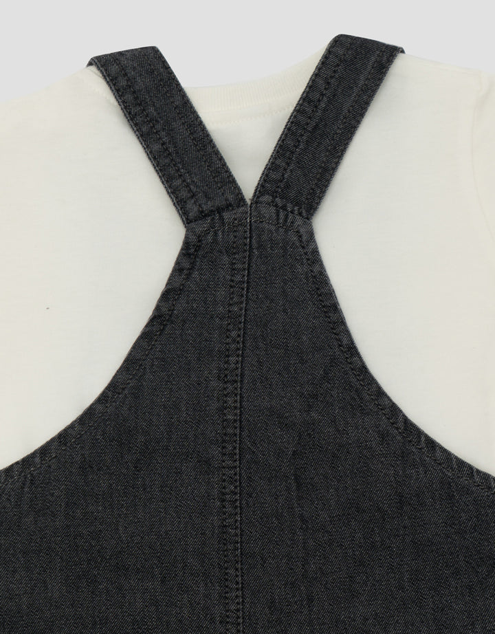 LITTLE M JEANS POCKET OVERALL JUMPSUIT BAYI