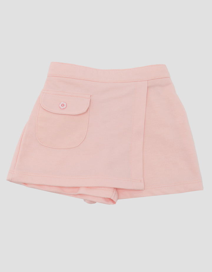 LITTLE M FLOWER BUTTON ROK SKORT BAYI