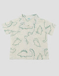 LITTLE M CUBAN COLLAR DINO KEMEJA BAYI
