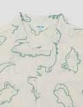 LITTLE M CUBAN COLLAR DINO KEMEJA BAYI