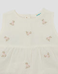 LITTLE M SLEEVELESS EMBRO SET PAKAIAN BAYI