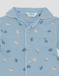 LITTLE M KERAH FULLPRINT DINO & CARS PAKAIAN SETELAN PIYAMA BAYI