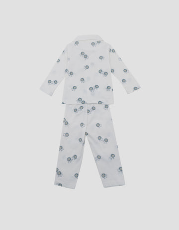 LITTLE M KERAH FULLPRINT LIONS PAKAIAN SETELAN PIYAMA BAYI