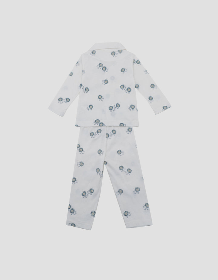 LITTLE M KERAH FULLPRINT LIONS PAKAIAN SETELAN PIYAMA BAYI