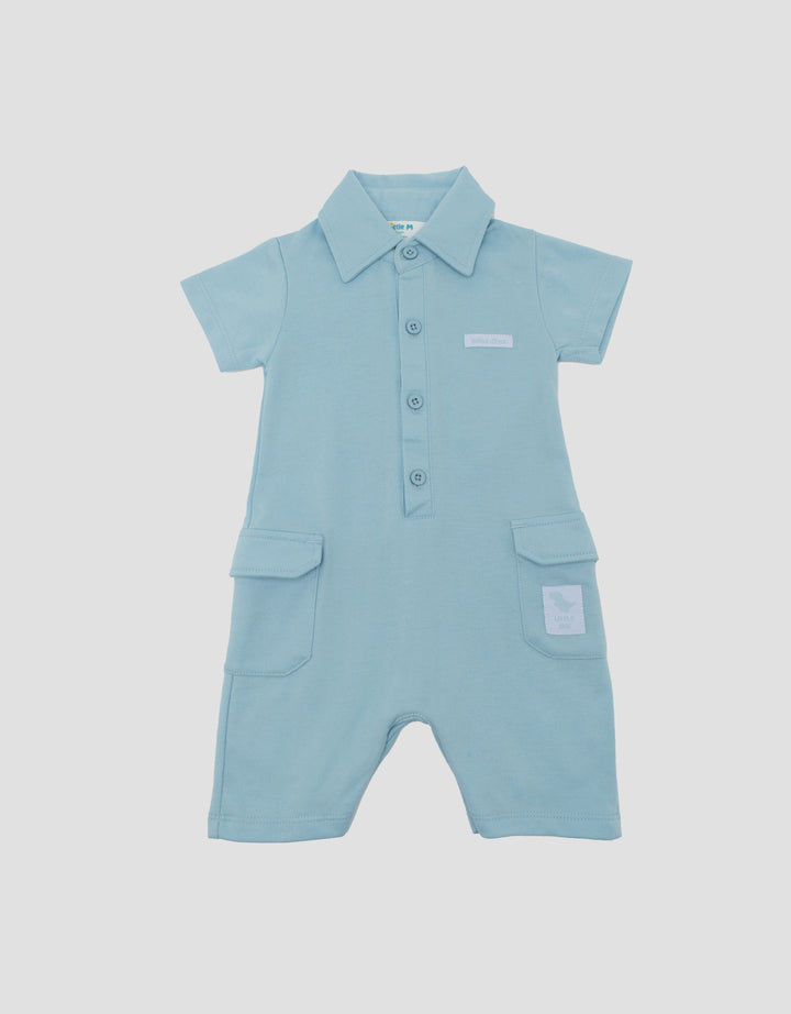 LITTLE M NYLON PATCH JUMPSUIT BAYI