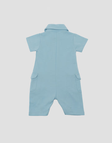 LITTLE M NYLON PATCH JUMPSUIT BAYI