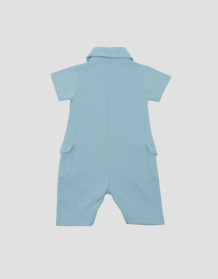 LITTLE M NYLON PATCH JUMPSUIT BAYI