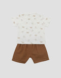 LITTLE M FULLPRINT BEARY CUTE PAKAIAN SETELAN BAYI