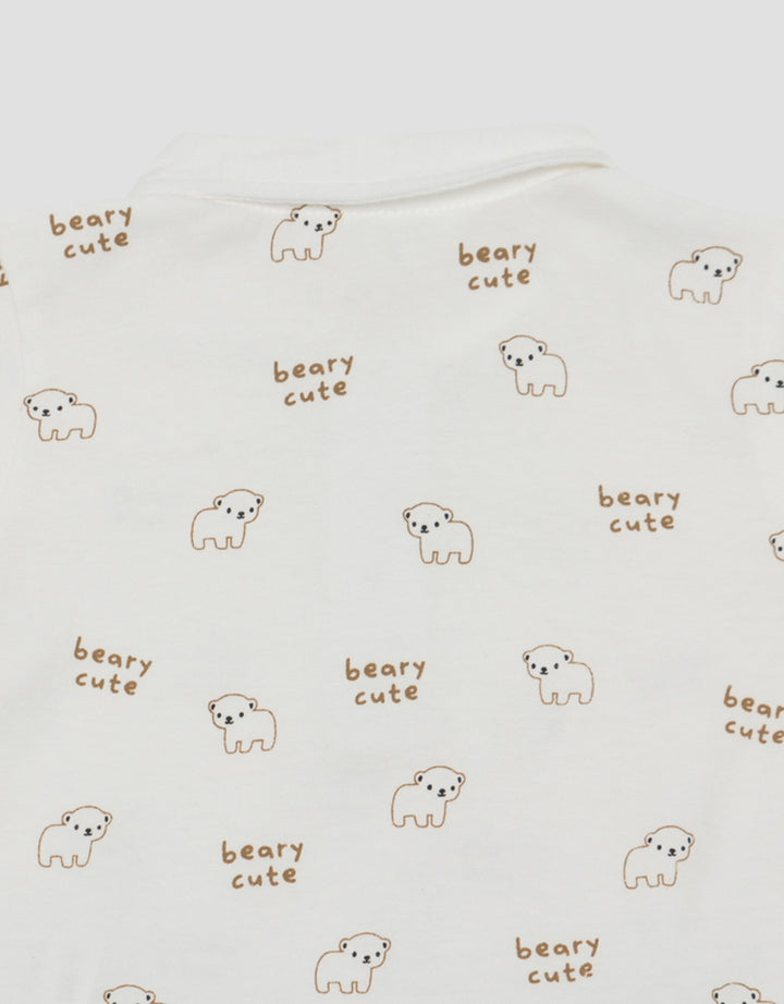 LITTLE M FULLPRINT BEARY CUTE PAKAIAN SETELAN BAYI