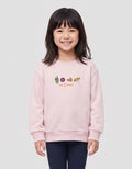 SUKO THE SIMPSONS PRINT FOODS SWEATER ANAK PEREMPUAN