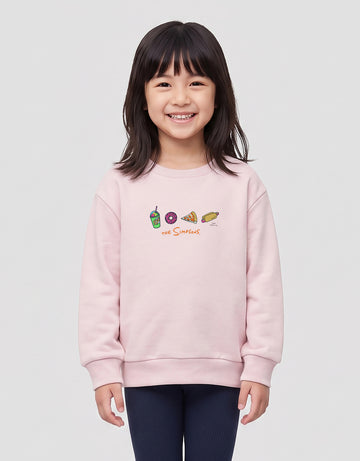 SUKO THE SIMPSONS PRINT FOODS SWEATER ANAK PEREMPUAN