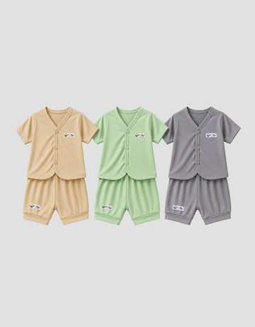 MXM DETAIL BUTTON PACK OF 3 PAKAIAN SETELAN BAYI