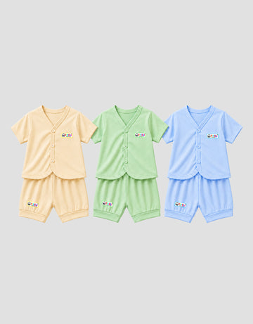 MXM DETAIL BUTTON PACK OF 3 PAKAIAN SETELAN BAYI