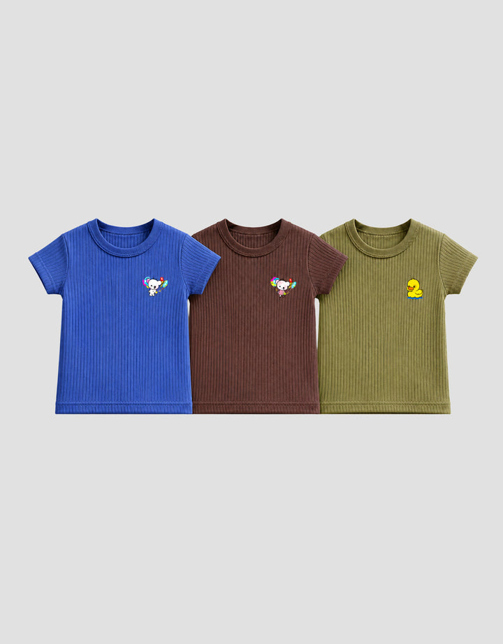 MXM ANIMAL LOGO PACK OF 3 KAOS BAYI
