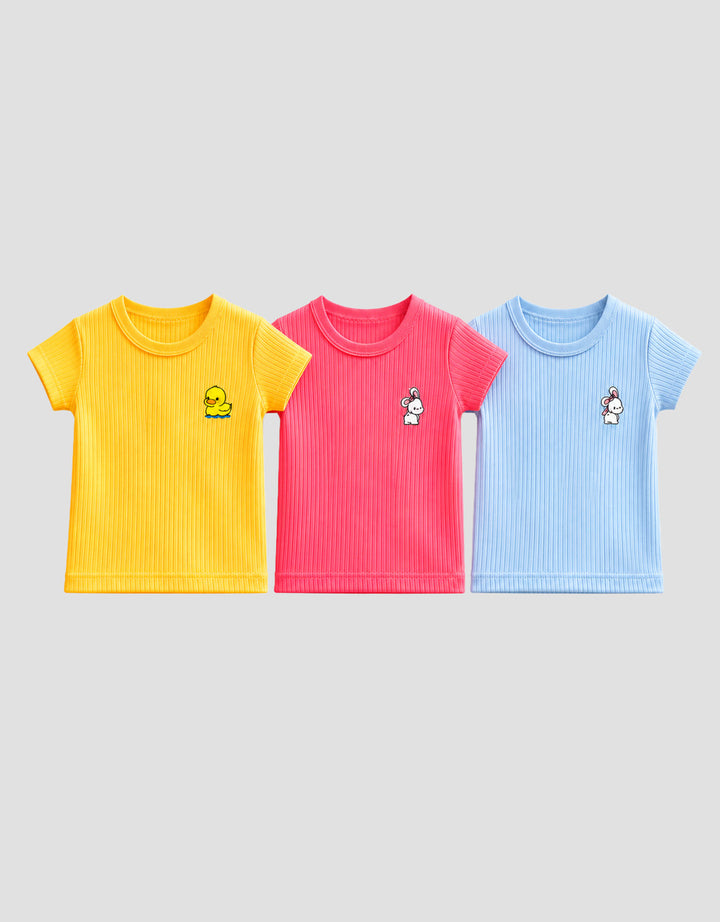 MXM ANIMAL LOGO PACK OF 3 KAOS BAYI