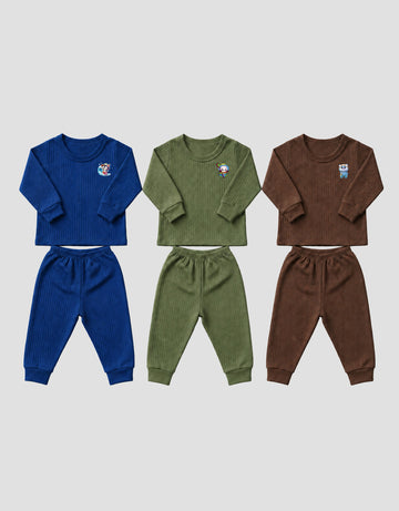 MXM KARAKTER KARTUN PAKAIAN PACK OF 3 SETELAN BAYI