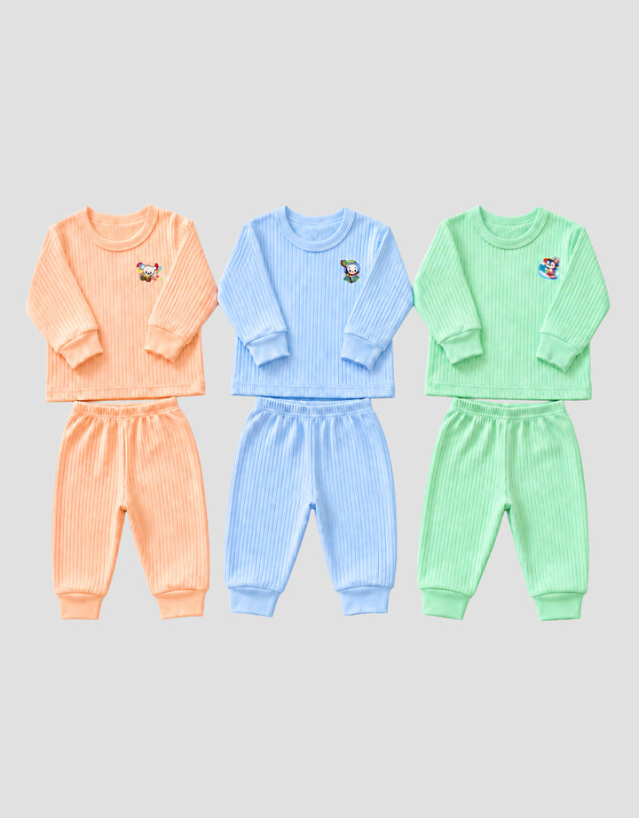 MXM TEXTURE PAKAIAN PACK OF 3 SETELAN BAYI