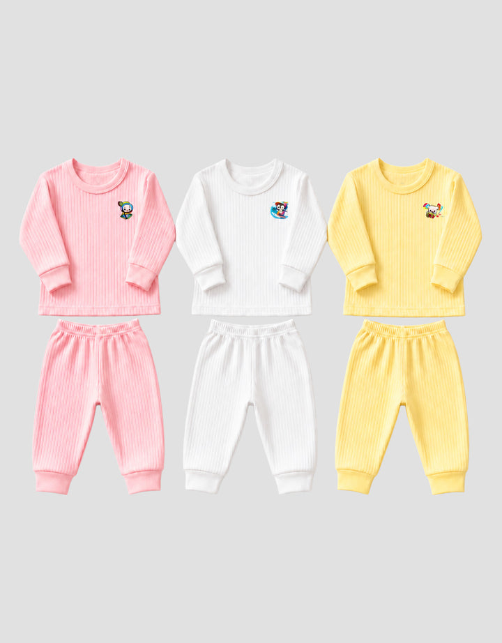 MXM TEXTURE PAKAIAN PACK OF 3 SETELAN BAYI
