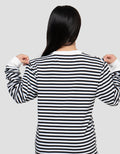 MxM Stripe Print Sweater Anak Perempuan