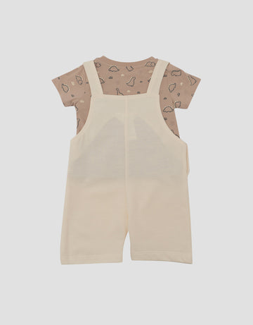 LITTLE M DINO SET JUMPSUIT OVERALL BAYI
