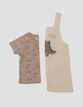 LITTLE M DINO SET JUMPSUIT OVERALL BAYI