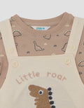 LITTLE M DINO SET JUMPSUIT OVERALL BAYI