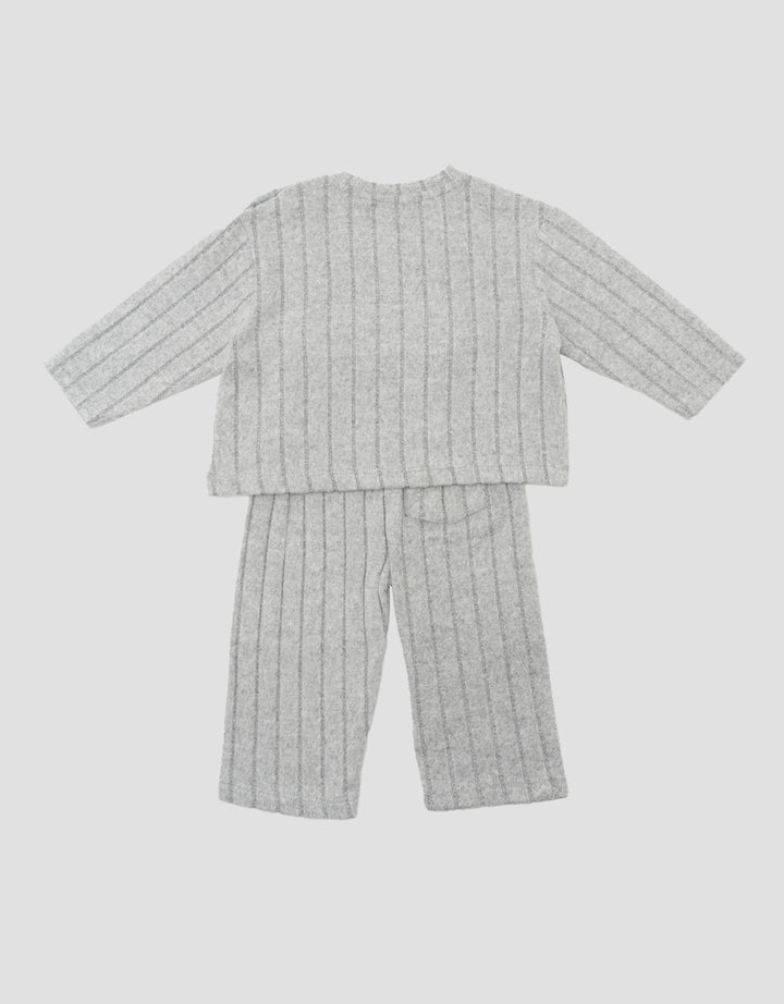 LITTLE M STRIPES PAKAIAN SETELAN BAYI