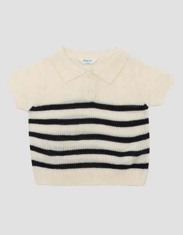 LITTLE M STRIPE KAOS POLO BAYI