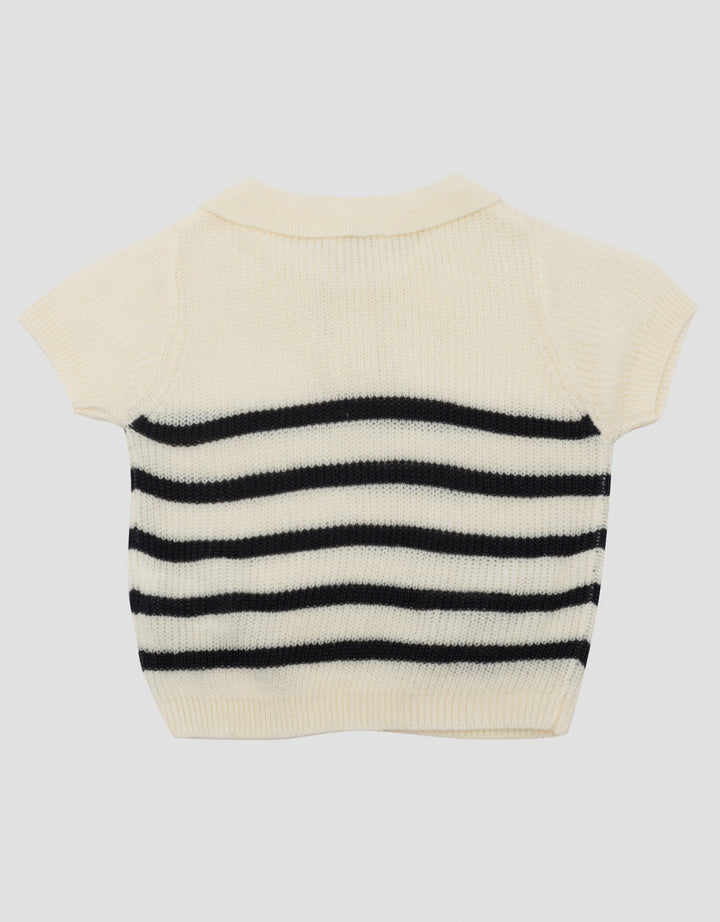 LITTLE M STRIPE KAOS POLO BAYI