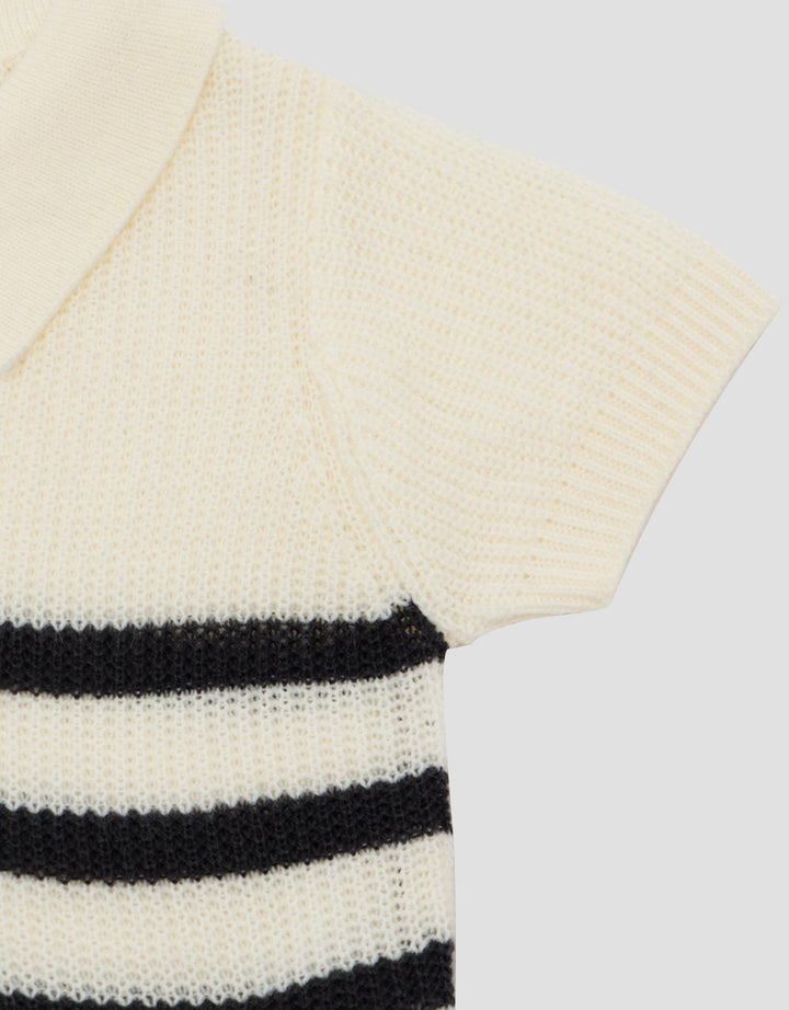 LITTLE M STRIPE KAOS POLO BAYI