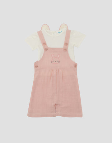 LITTLE M RABBIT EARS OVERALL BAYI