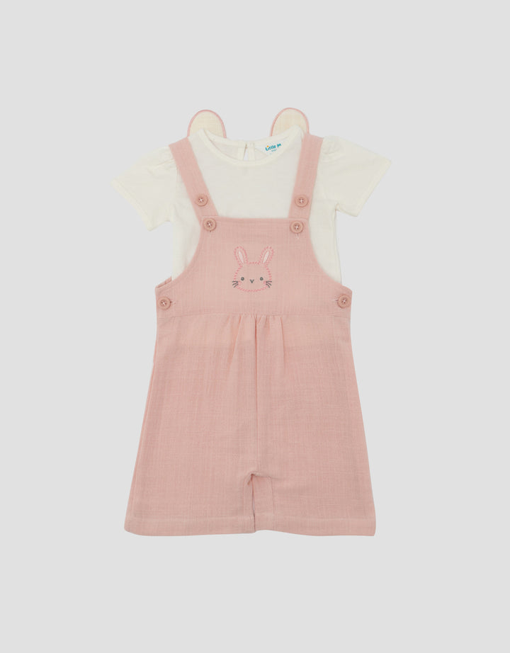 LITTLE M RABBIT EARS OVERALL BAYI