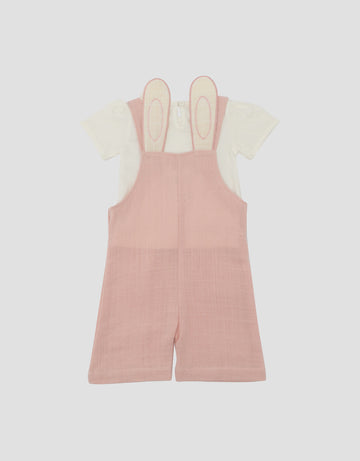 LITTLE M RABBIT EARS OVERALL BAYI