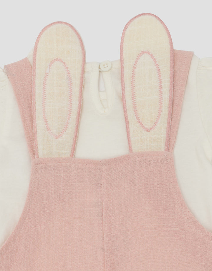 LITTLE M RABBIT EARS OVERALL BAYI