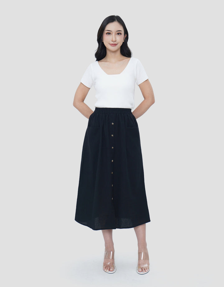 MXM FULL BUTTON ROK MAXI WANITA