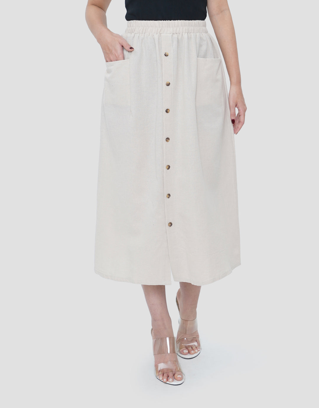 MXM FULL BUTTON ROK MAXI WANITA